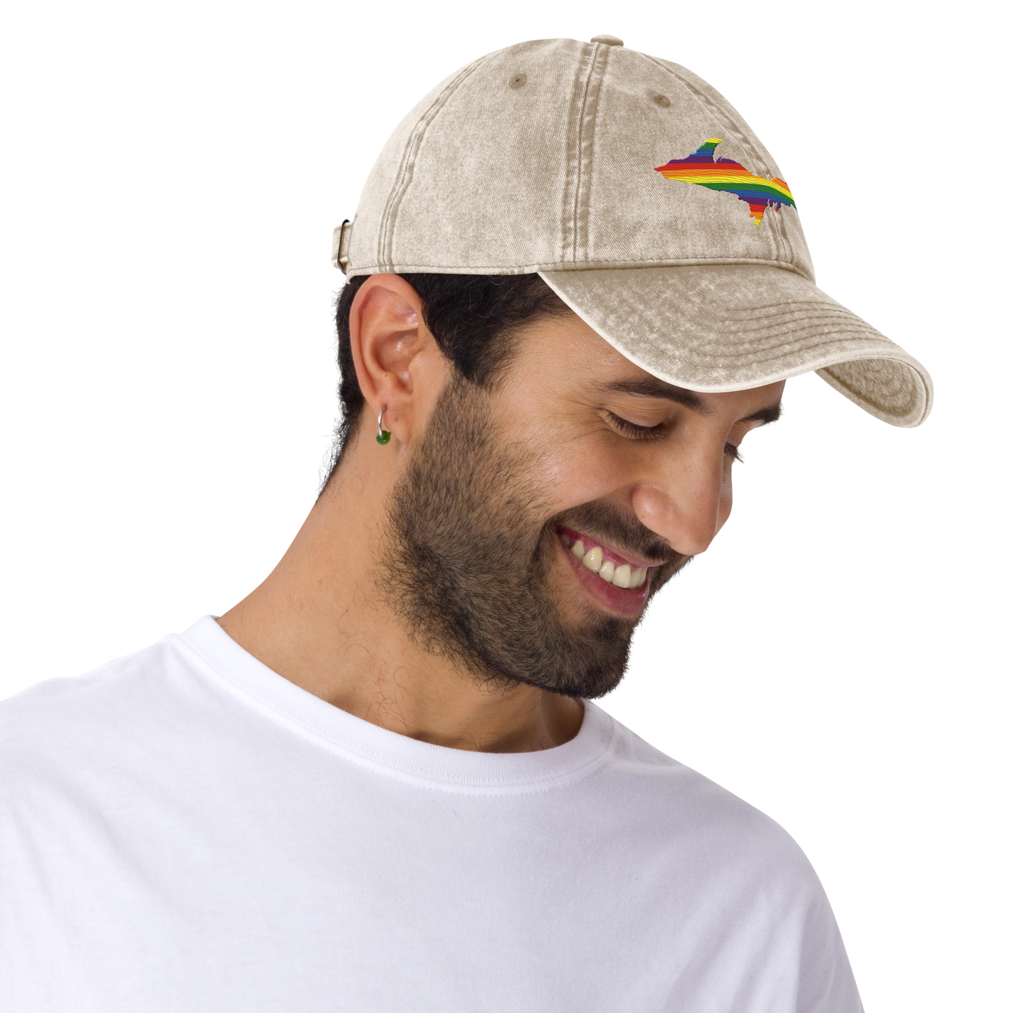 Michigan Upper Peninsula Vintage Baseball Cap (Pride Edition)