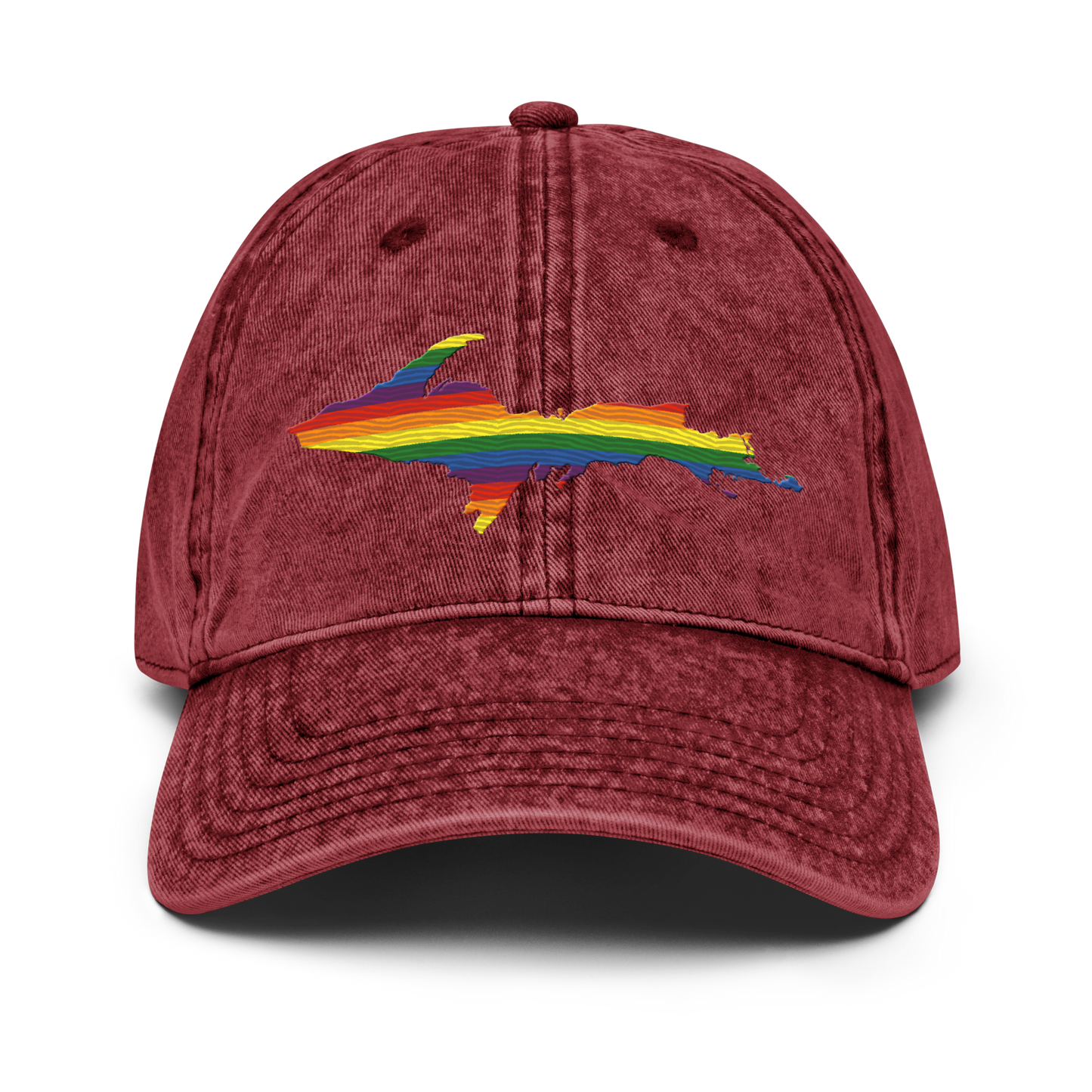 Michigan Upper Peninsula Vintage Baseball Cap (Pride Edition)