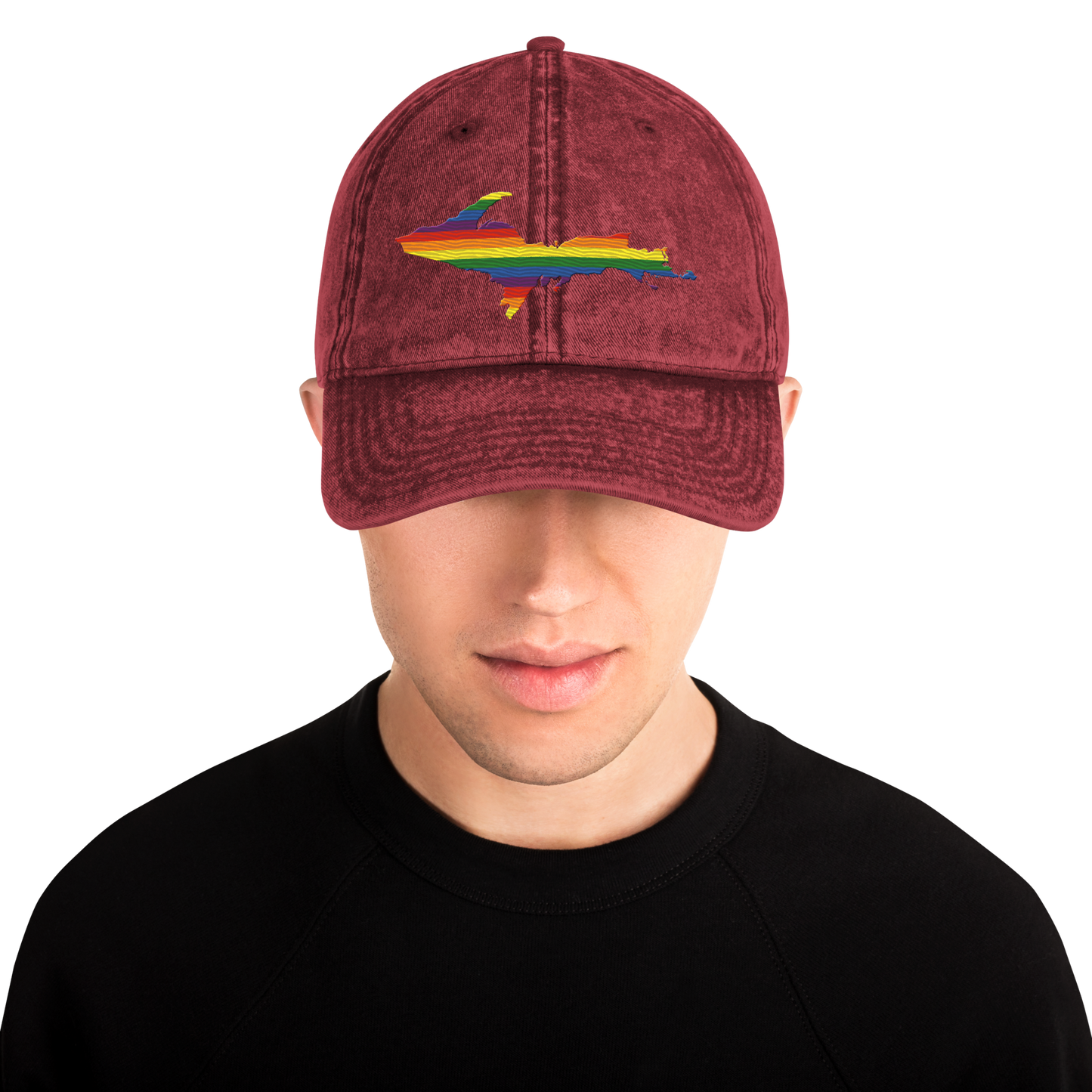 Michigan Upper Peninsula Vintage Baseball Cap (Pride Edition)