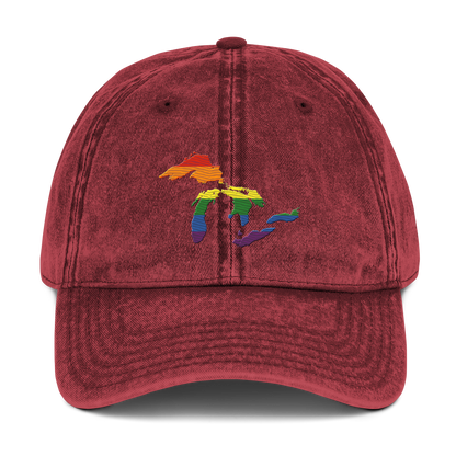 Great Lakes Vintage Baseball Cap (Rainbow Pride Edition)