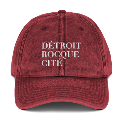 'Détroit Rocque Cité' Vintage Baseball Cap