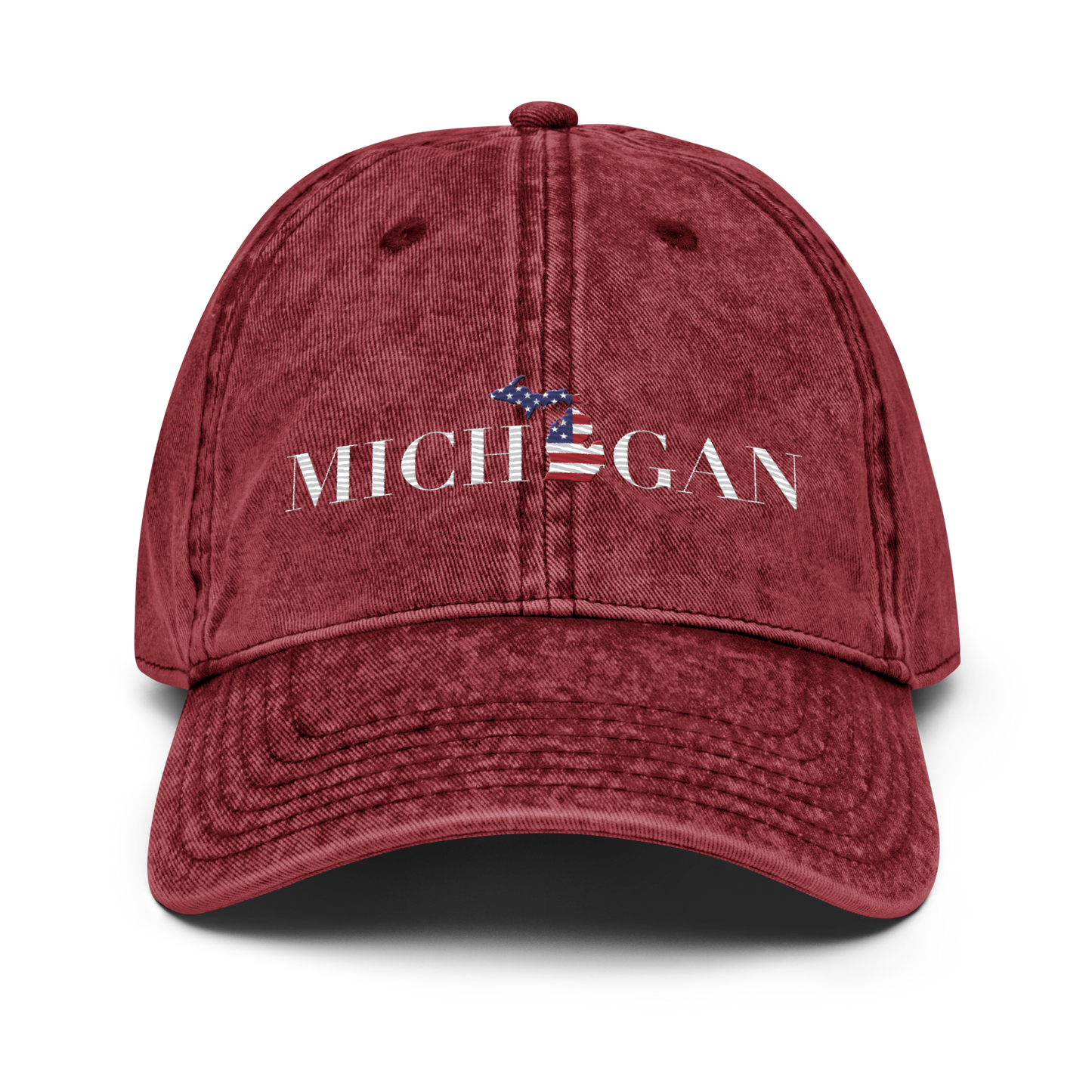 'Michigan' Vintage Baseball Cap (Didone Patriot Edition)