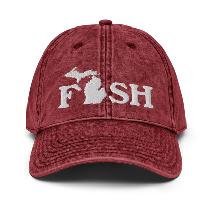 Michigan 'Fish' Vintage Baseball Cap