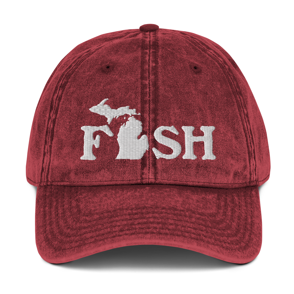 Michigan 'Fish' Vintage Baseball Cap