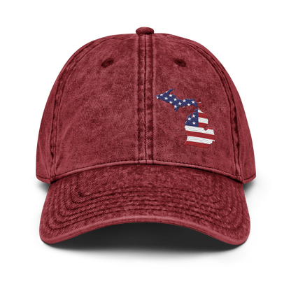 Michigan Vintage Baseball Cap (Patriot Edition)