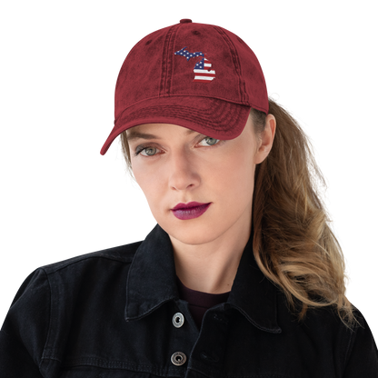 Michigan Vintage Baseball Cap (Patriot Edition)