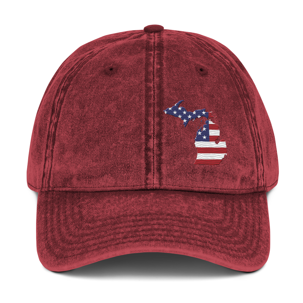 Michigan Vintage Baseball Cap (Patriot Edition)