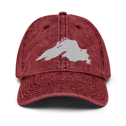 Lake Superior Vintage Baseball Cap | Platinum