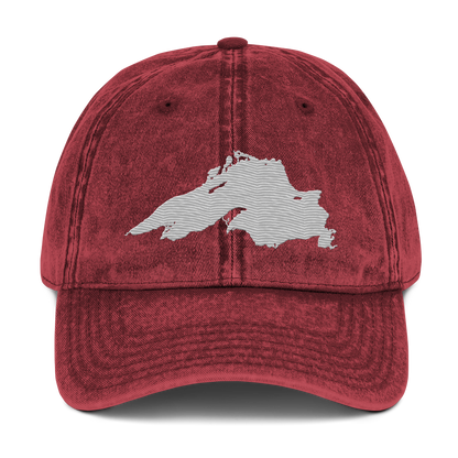 Lake Superior Vintage Baseball Cap | Platinum