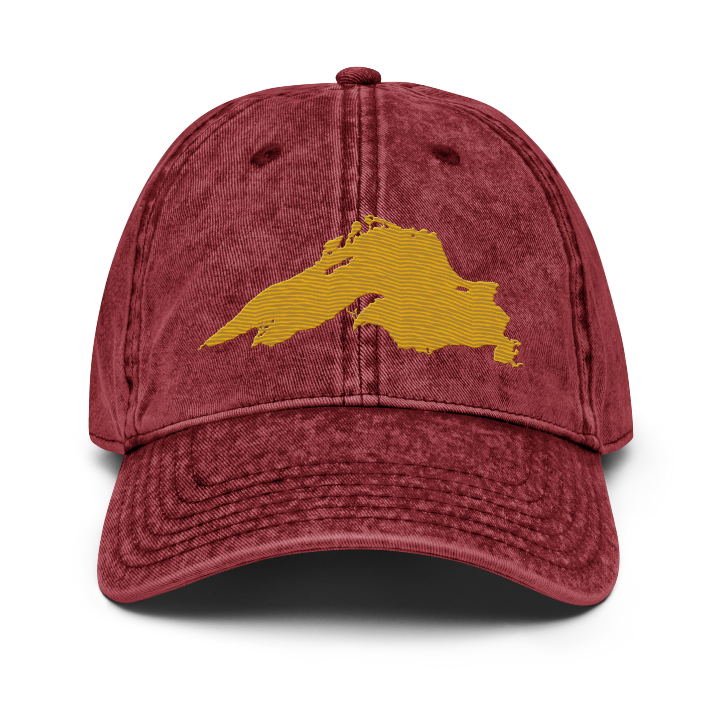 Lake Superior Vintage Baseball Cap | Gold