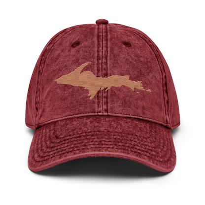 Upper Peninsula Vintage Baseball Cap | Copper