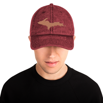 Upper Peninsula Vintage Baseball Cap | Copper