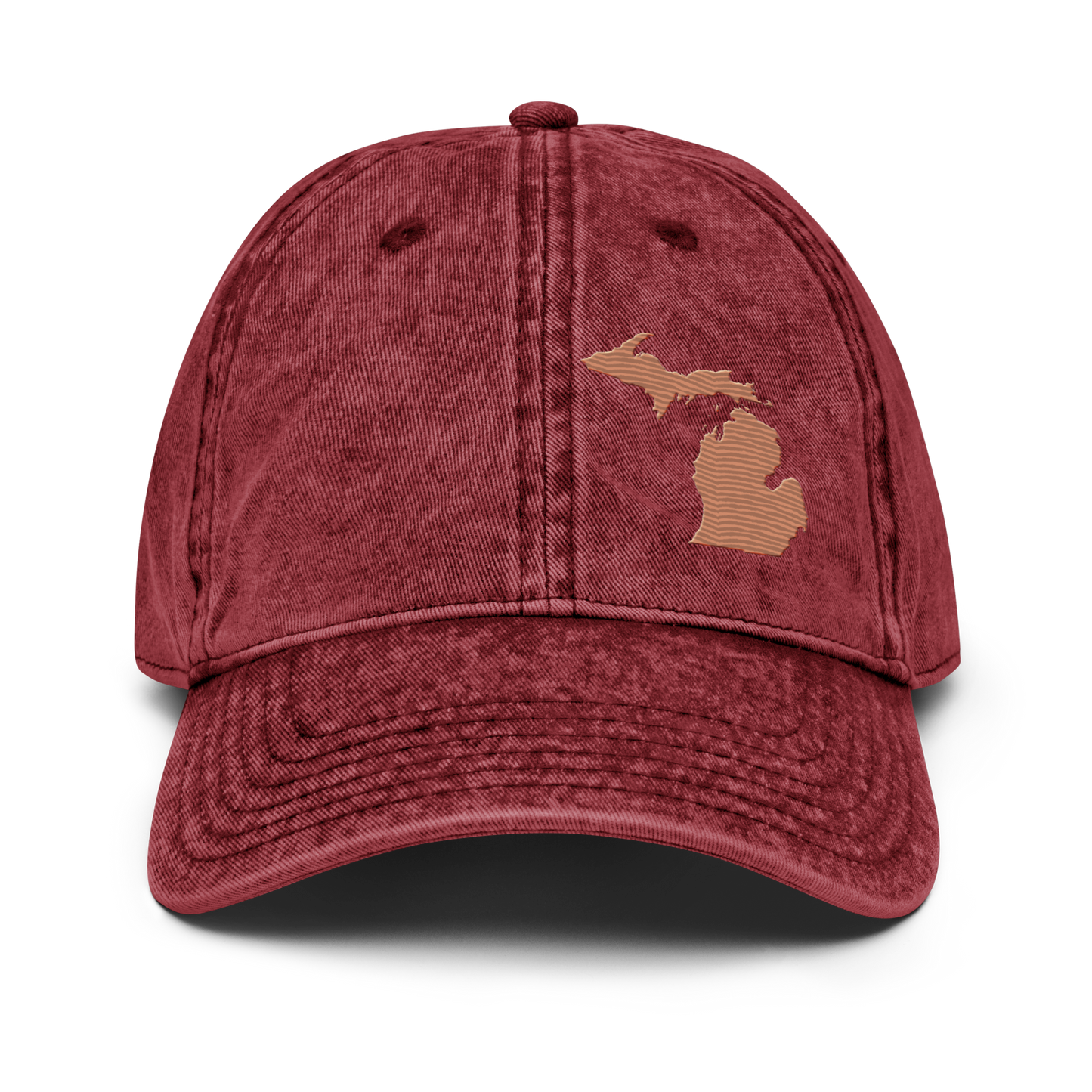 Michigan Vintage Baseball Cap | Copper Outline