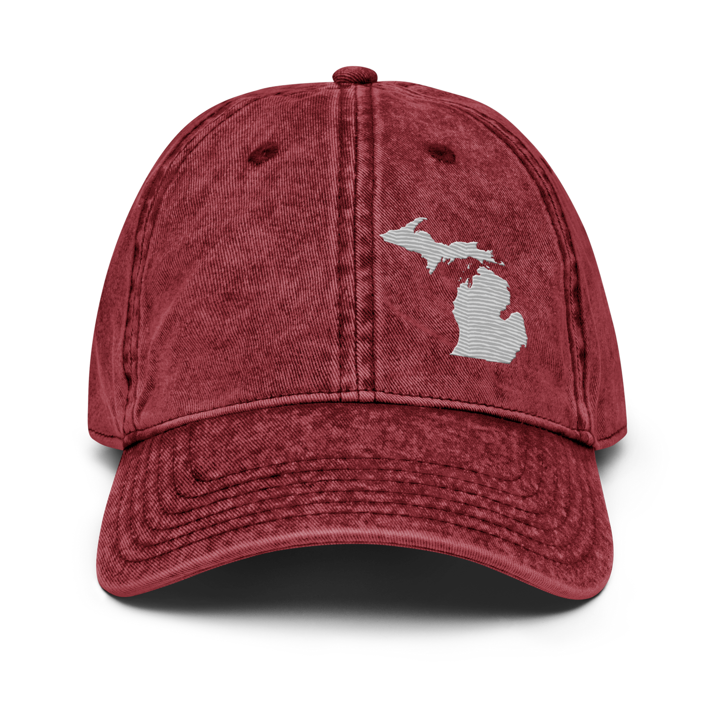 Michigan Vintage Baseball Caps | Platinum Outline