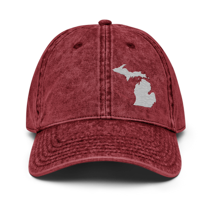 Michigan Vintage Baseball Caps | Platinum Outline