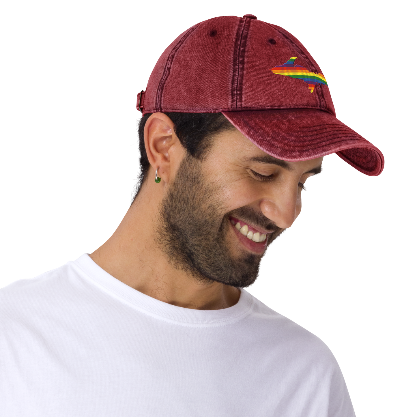 Michigan Upper Peninsula Vintage Baseball Cap (Pride Edition)