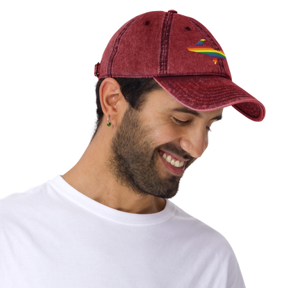 Michigan Upper Peninsula Vintage Baseball Cap (Pride Edition)