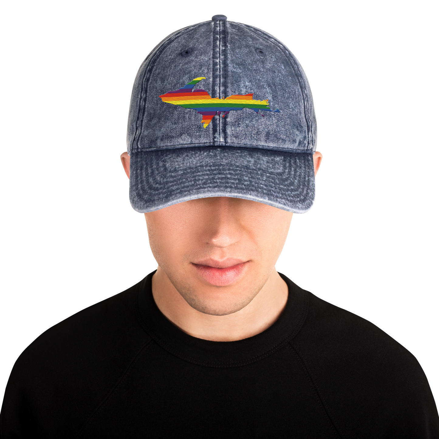 Michigan Upper Peninsula Vintage Baseball Cap (Pride Edition)