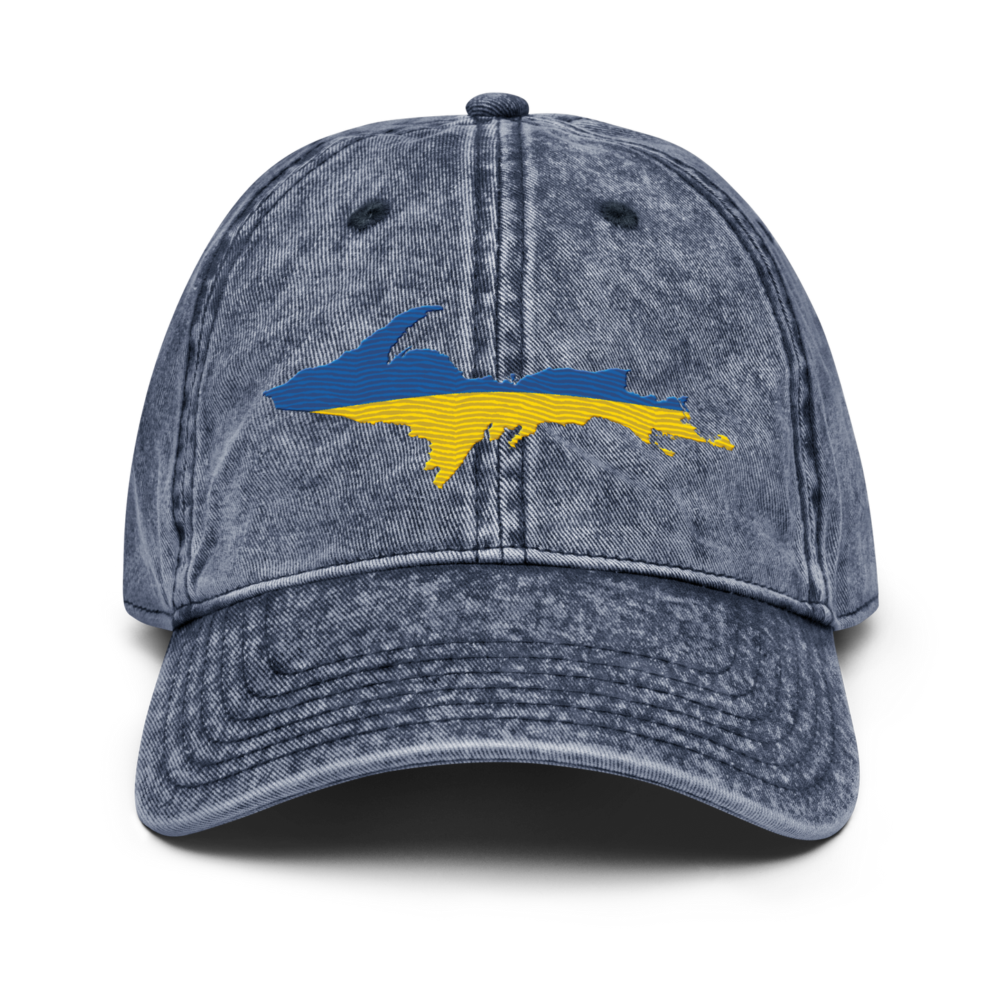 Michigan Upper Peninsula Vintage Baseball Cap (Ukraine Edition)