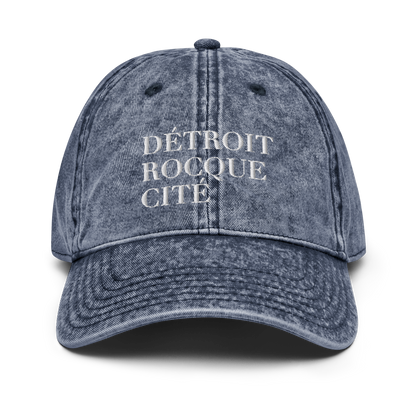 'Détroit Rocque Cité' Vintage Baseball Cap