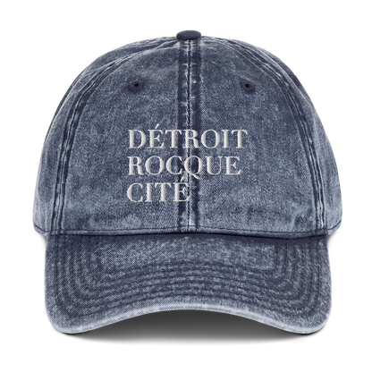 'Détroit Rocque Cité' Vintage Baseball Cap