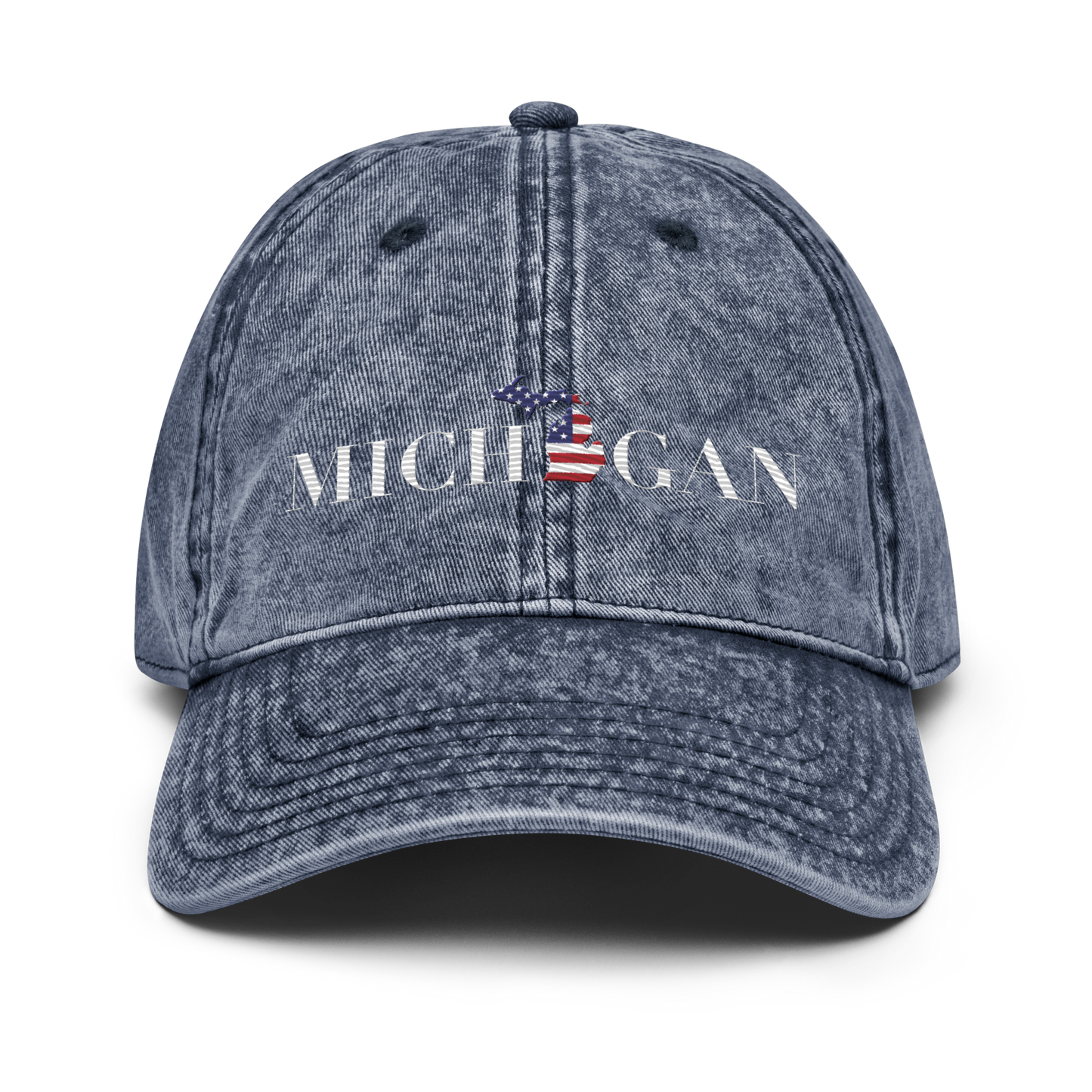 'Michigan' Vintage Baseball Cap (Didone Patriot Edition)