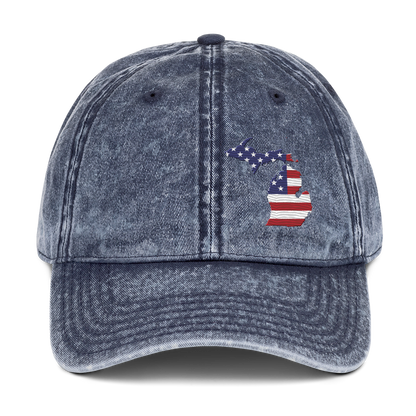 Michigan Vintage Baseball Cap (Patriot Edition)