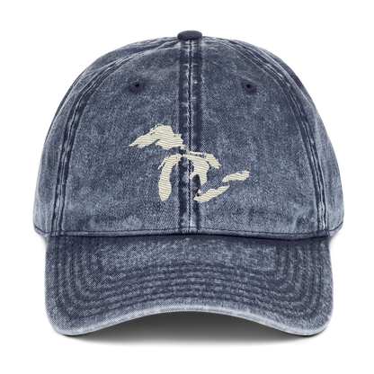 Great Lakes Vintage Baseball Cap (Ivory White)