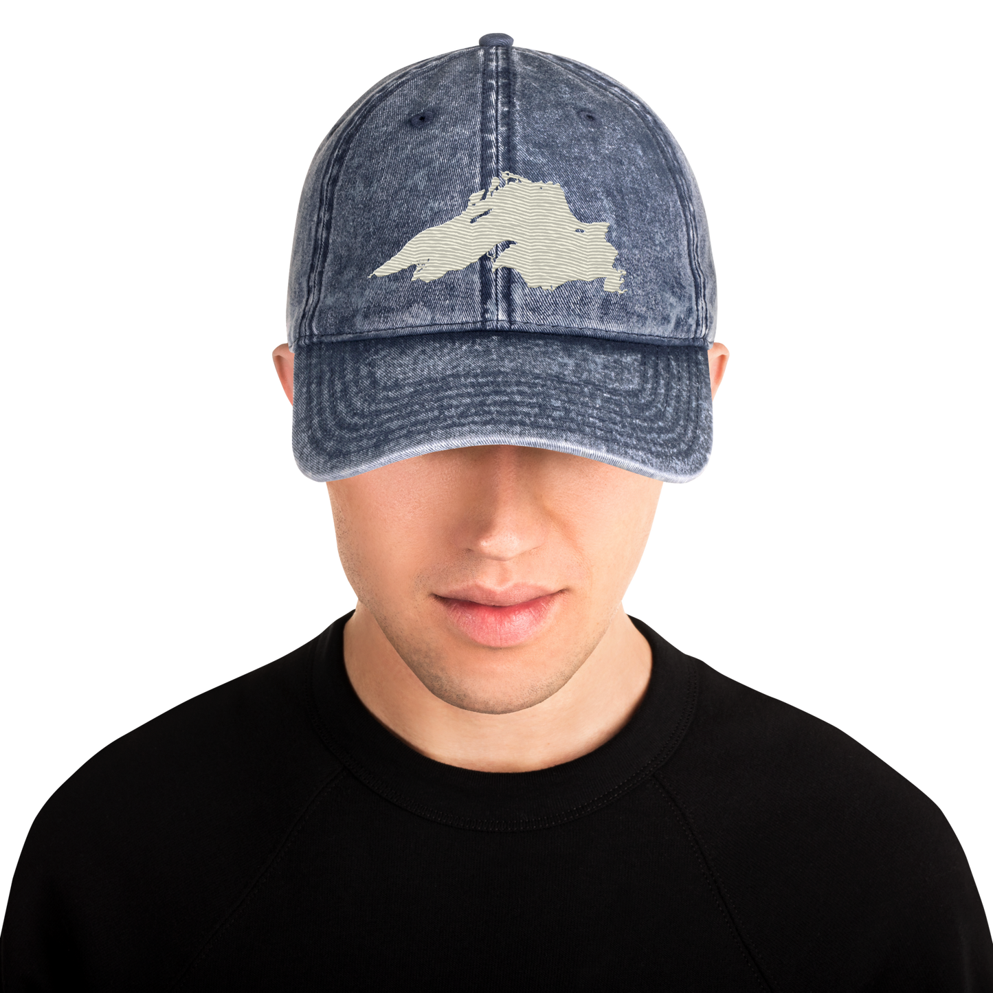 Lake Superior Vintage Baseball Cap | Ivory White