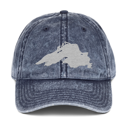 Lake Superior Vintage Baseball Cap | Platinum