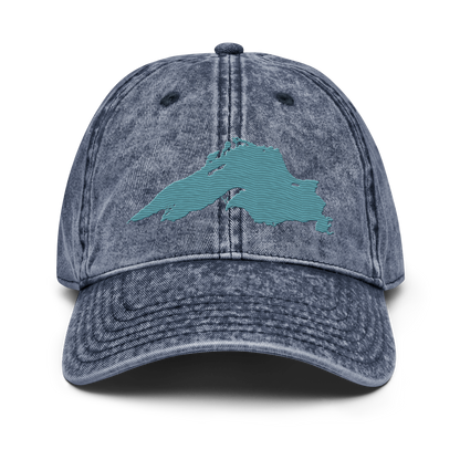 Lake Superior Vintage Baseball Cap | Huron Blue