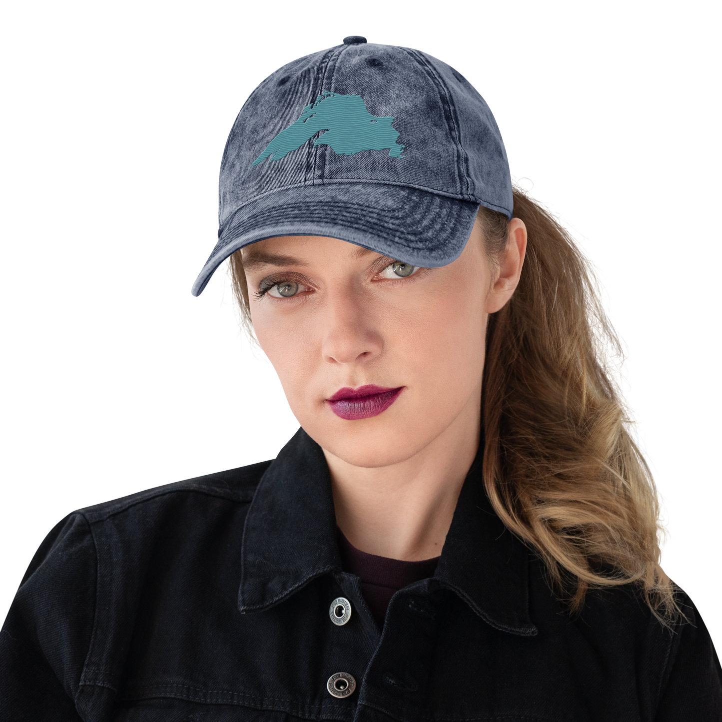 Lake Superior Vintage Baseball Cap | Huron Blue