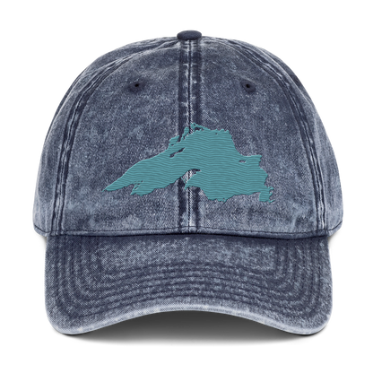 Lake Superior Vintage Baseball Cap | Huron Blue