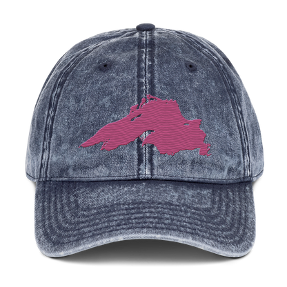 Lake Superior Vintage Baseball Cap | Apple Blossom Pink