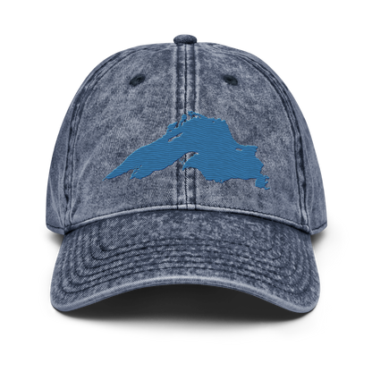 Lake Superior Vintage Baseball Cap | Superior Blue