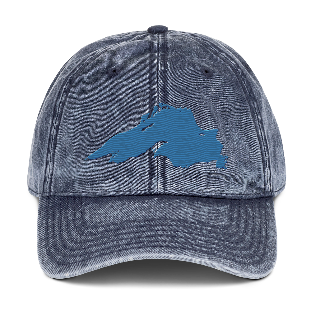 Lake Superior Vintage Baseball Cap | Superior Blue