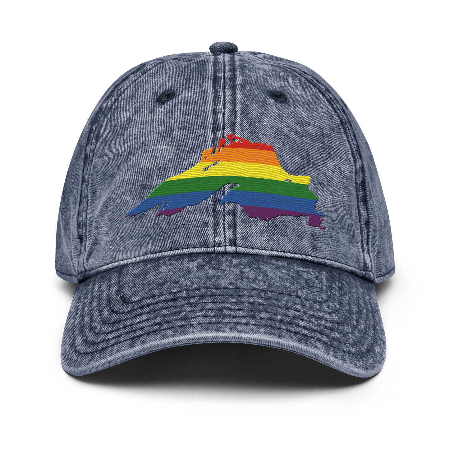 Lake Superior Vintage Baseball Cap | Rainbow Pride Edition