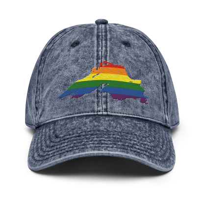 Lake Superior Vintage Baseball Cap | Rainbow Pride Edition