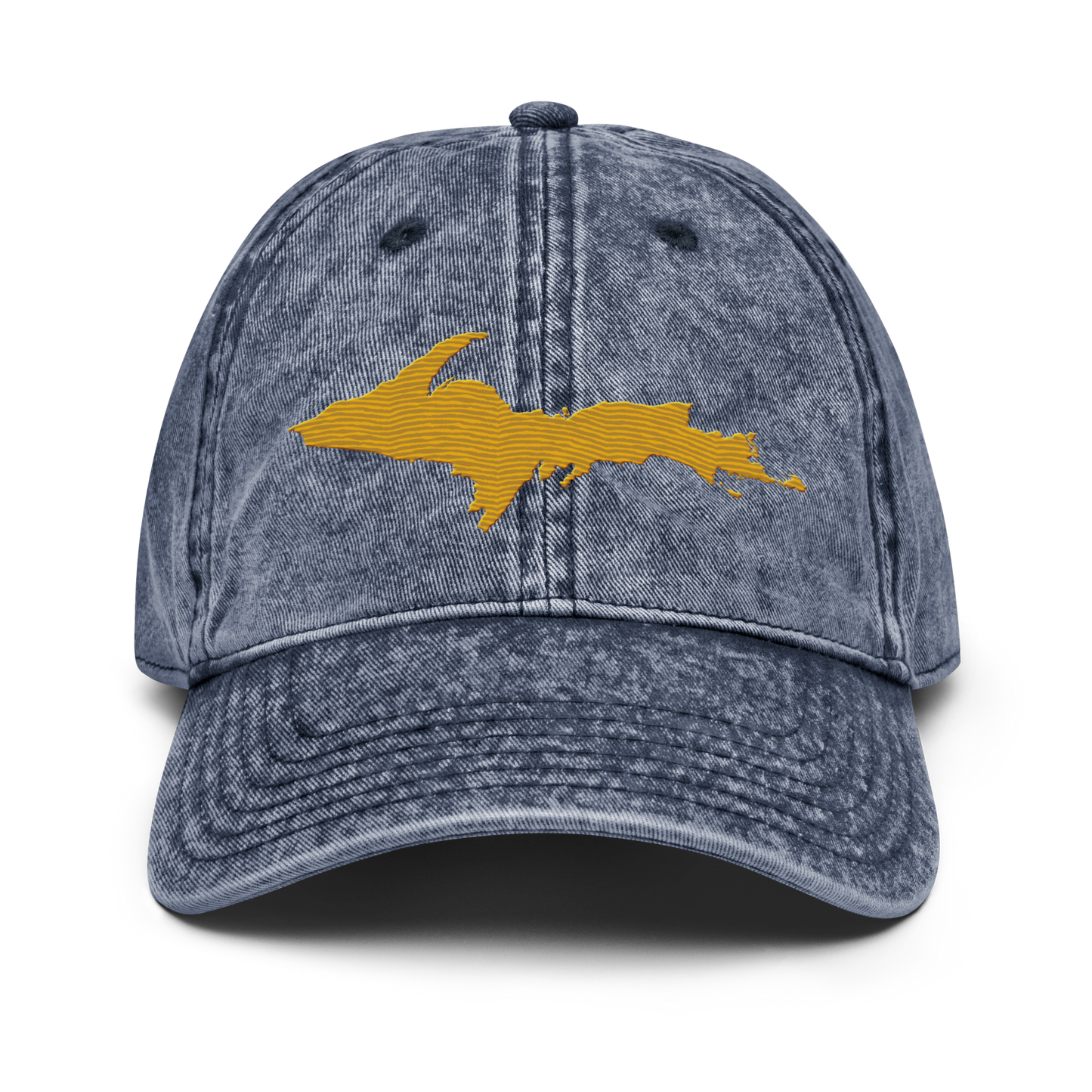 Upper Peninsula Vintage Baseball Cap | Gold