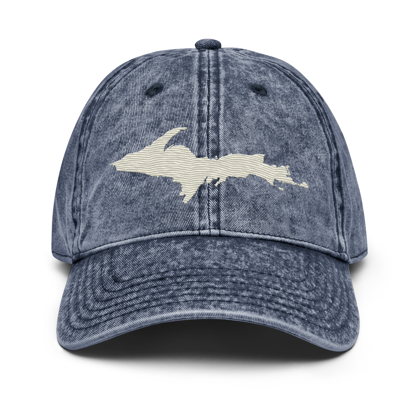 Upper Peninsula Vintage Baseball Cap | Ivory White