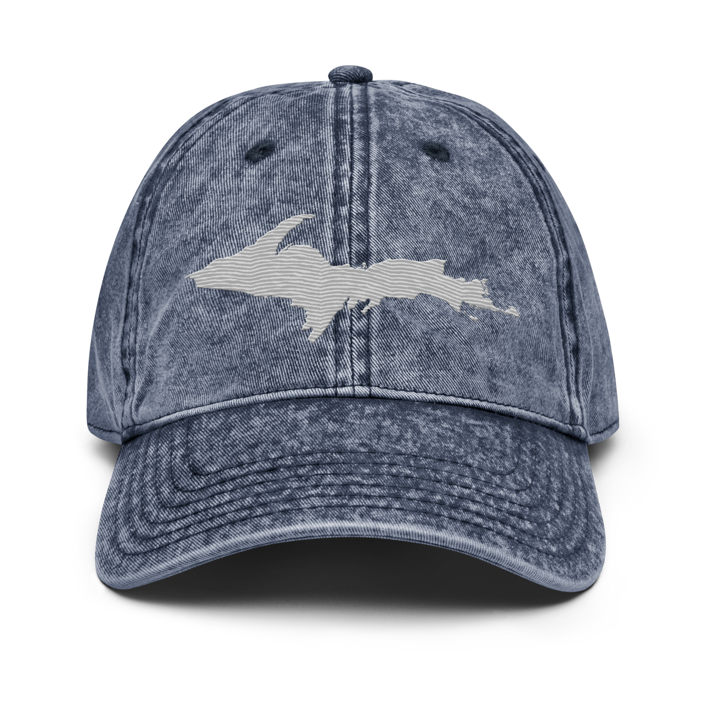 Upper Peninsula Vintage Baseball Cap | Platinum