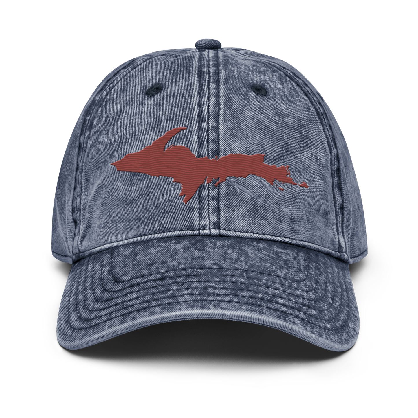 Upper Peninsula Vintage Baseball Cap | Ore Dock Red