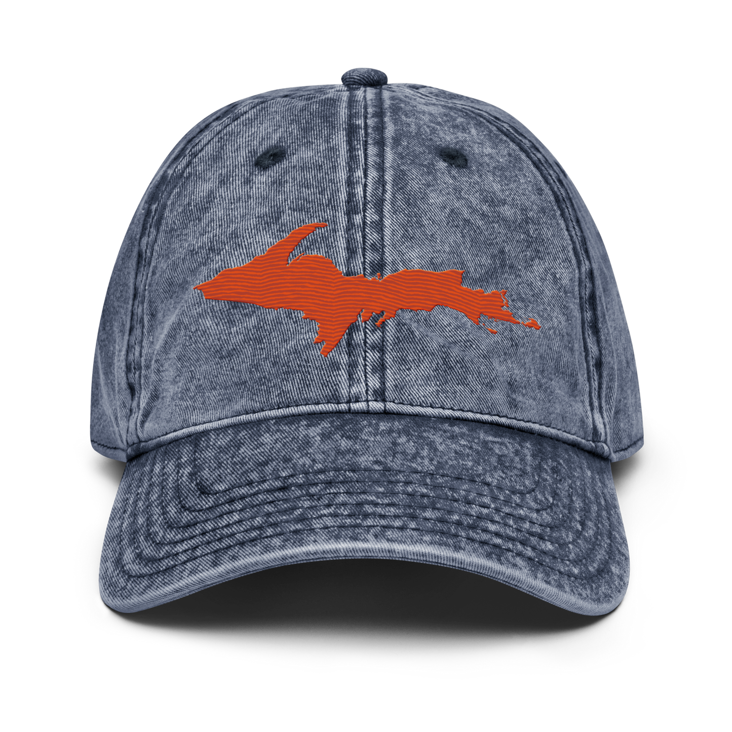 Upper Peninsula Vintage Baseball Cap | Maple Leaf Orange