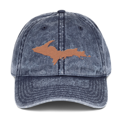 Upper Peninsula Vintage Baseball Cap | Copper