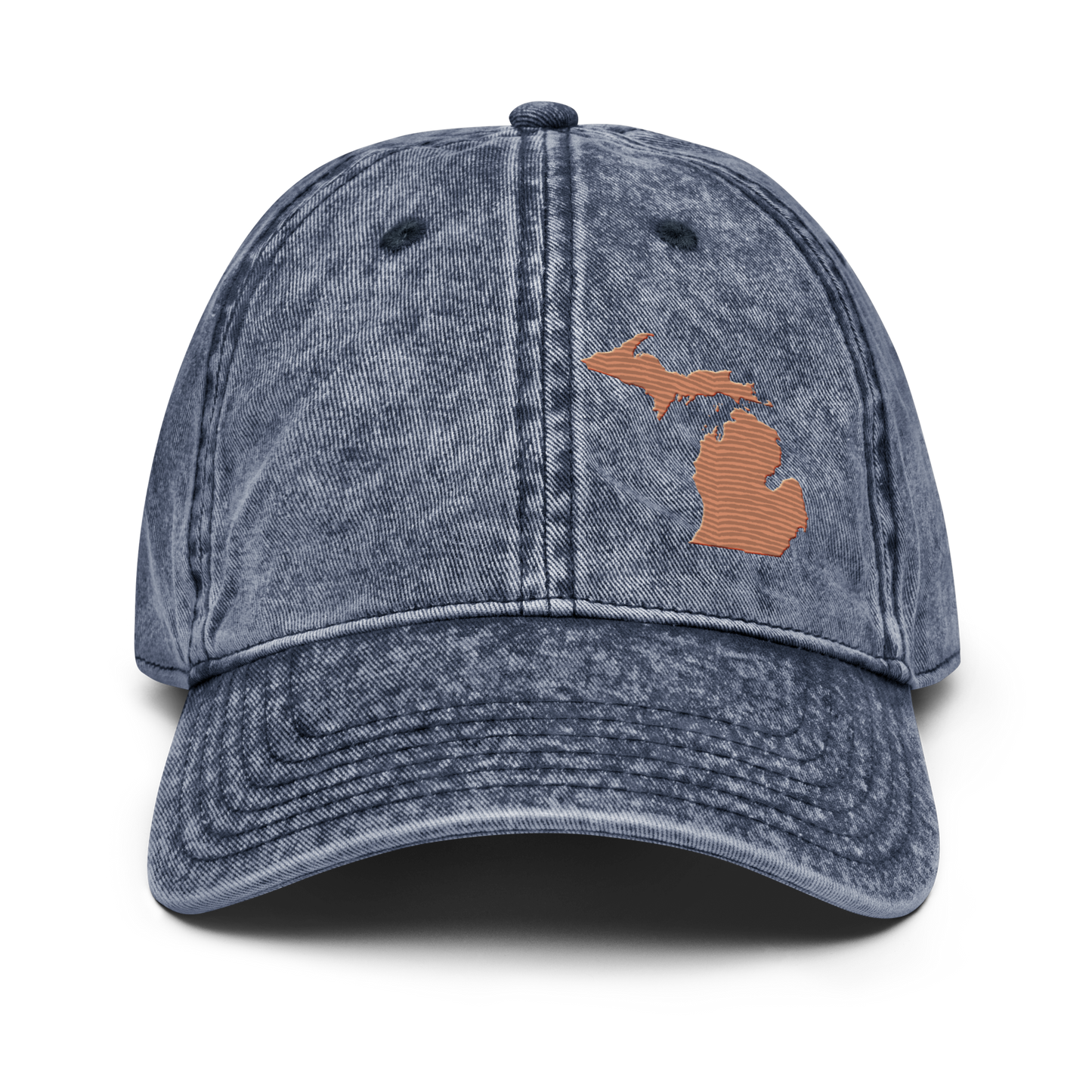 Michigan Vintage Baseball Cap | Copper Outline