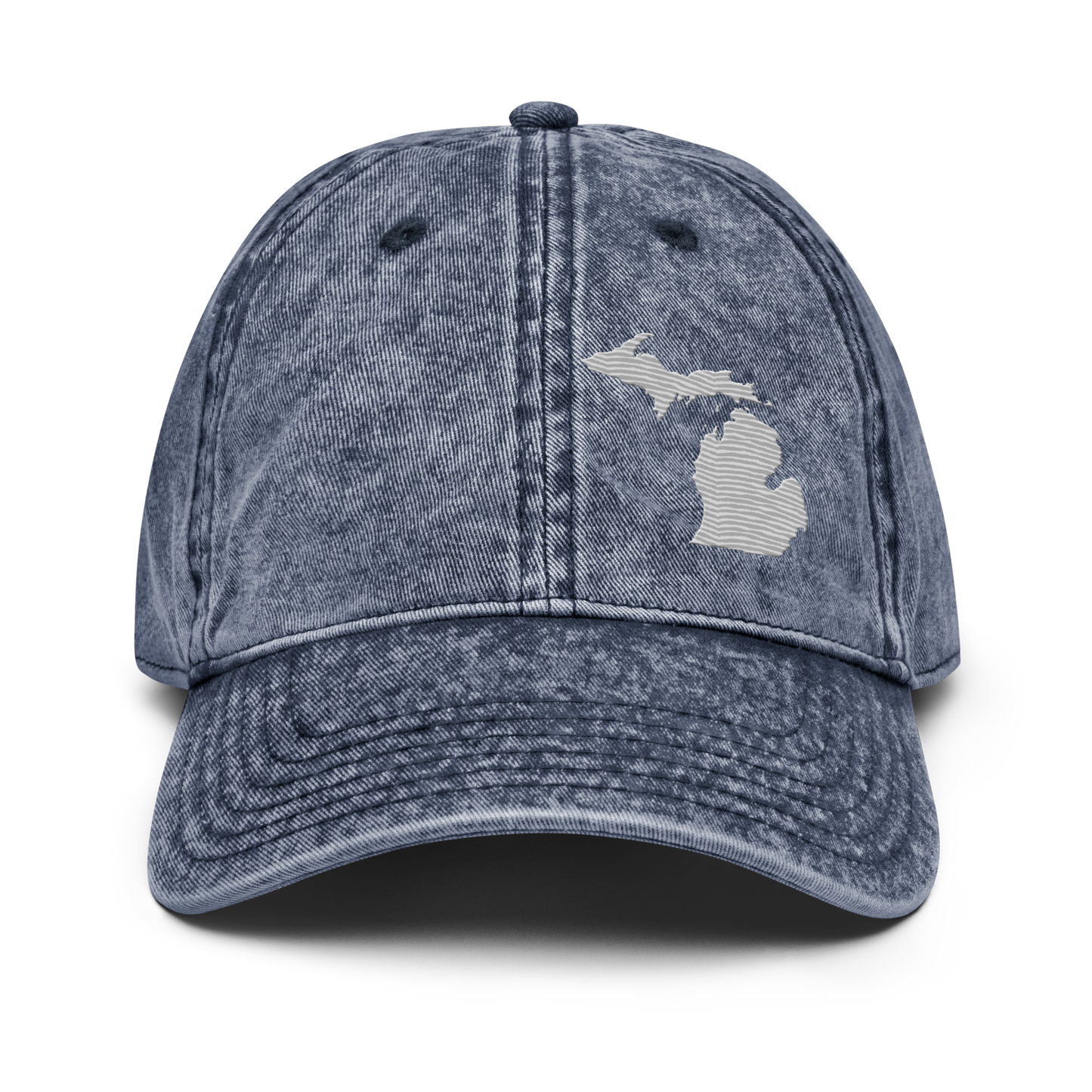 Michigan Vintage Baseball Caps | Platinum Outline