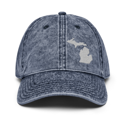 Michigan Vintage Baseball Caps | Platinum Outline