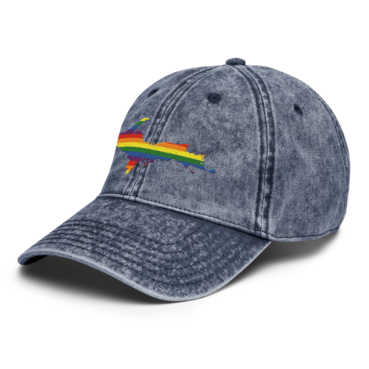 Michigan Upper Peninsula Vintage Baseball Cap (Pride Edition)