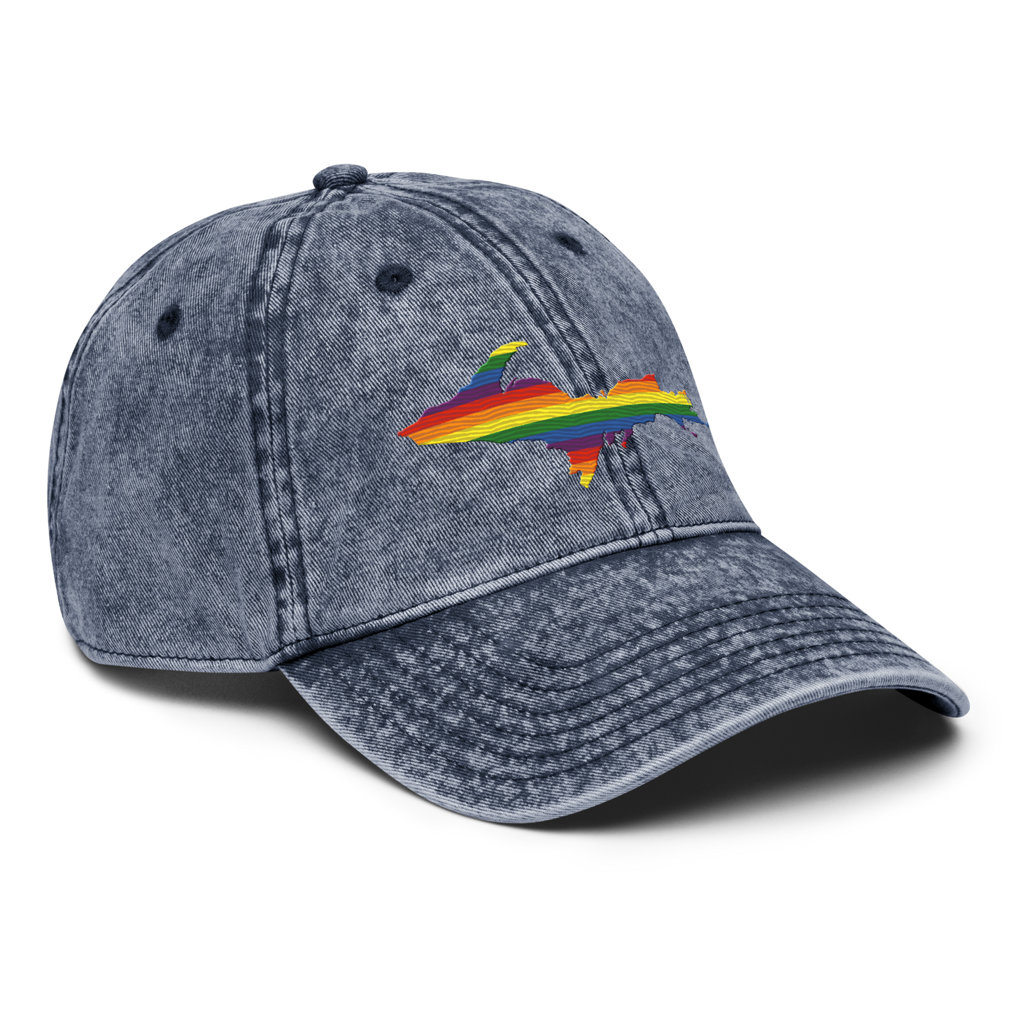 Michigan Upper Peninsula Vintage Baseball Cap (Pride Edition)