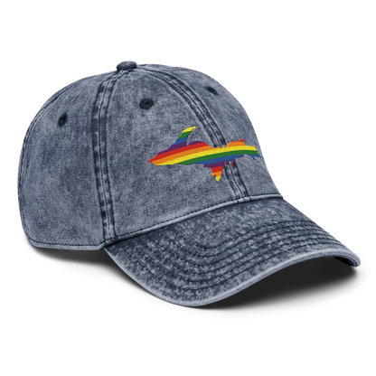 Michigan Upper Peninsula Vintage Baseball Cap (Pride Edition)